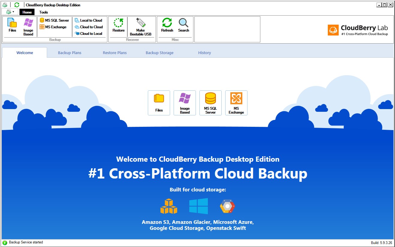 Cloudberry Backup Desktop